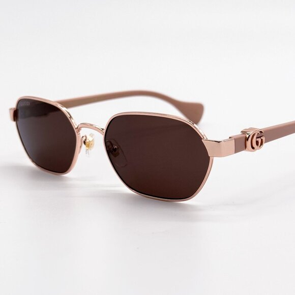 NEW GUCCI GG1593S 003 WOMEN BROWN SUNGLASSES GUCCI - Picture 9 of 12